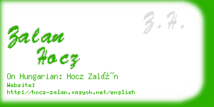 zalan hocz business card